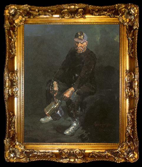 framed  Luks, George The Miner, ta009-2